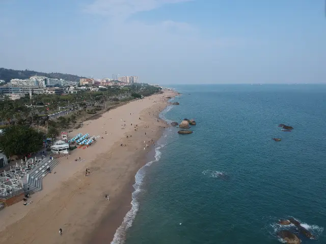 Drone Shot at Huangcuo Beach, Xiamen