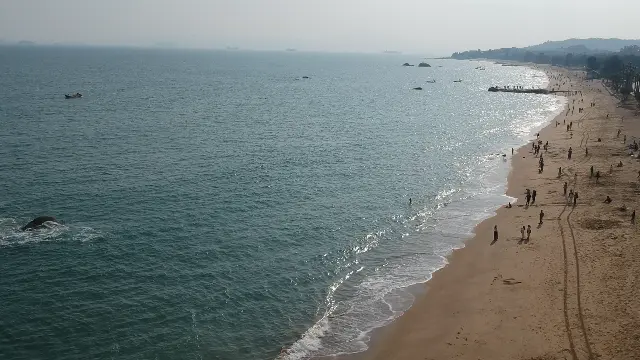 Drone Video at Huangcuo Beach, Xiamen